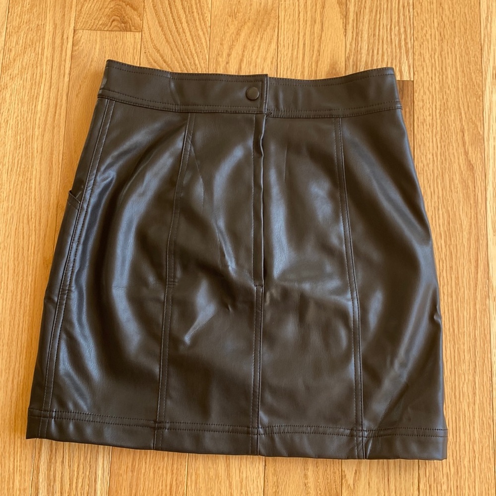 Black Leather Skirt
